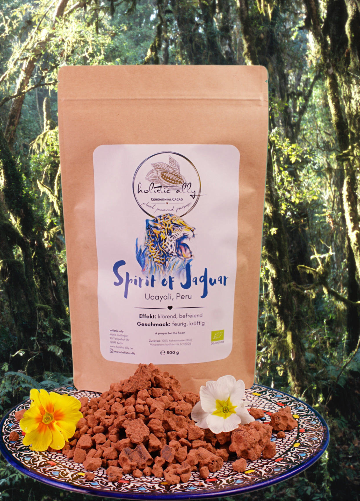 Spirit of Jaguar - Zeremonieller BIO Kakao aus Ucayali, Peru